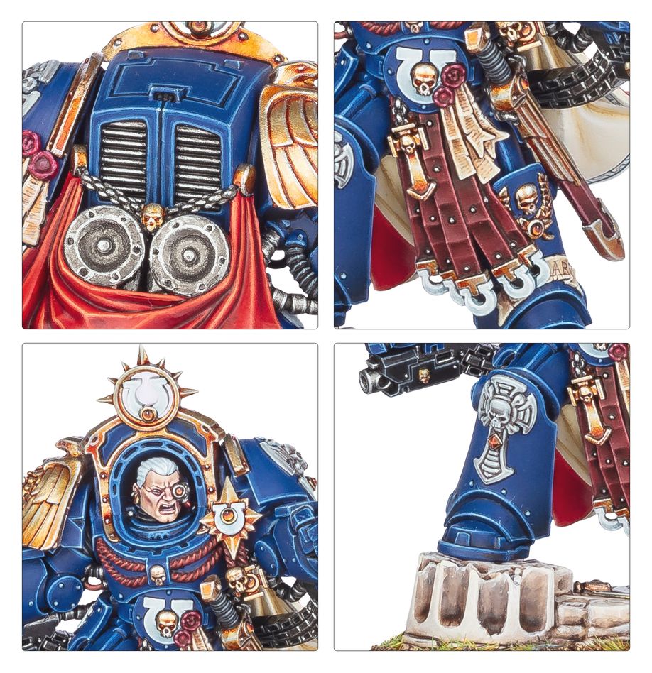 Warhammer 40.000 - Space Marines - Ultramarines: Marneus Calgar in Armour of Antilochus (55-74)