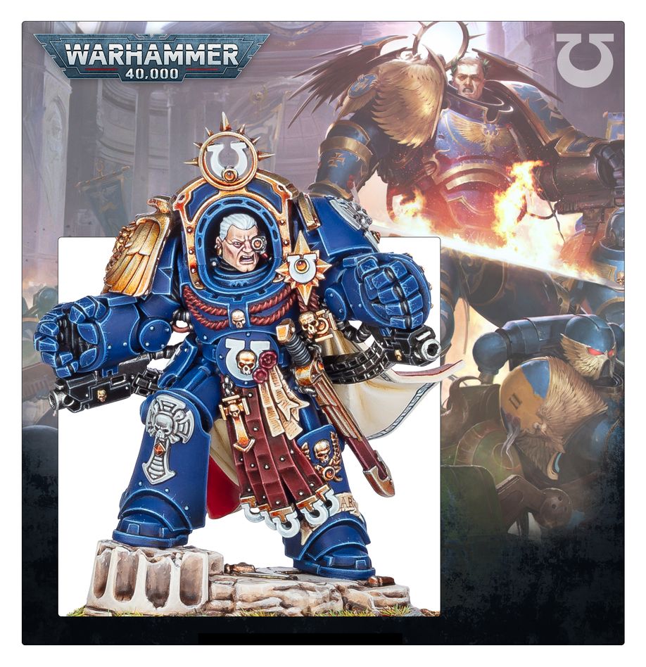 Warhammer 40.000 - Space Marines - Ultramarines: Marneus Calgar in Armour of Antilochus (55-74)