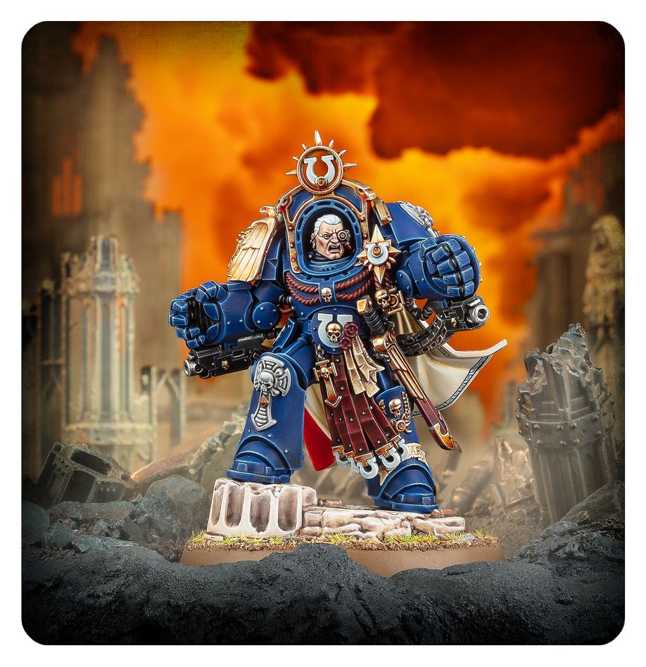 Warhammer 40.000 - Space Marines - Ultramarines: Marneus Calgar in Armour of Antilochus (55-74)