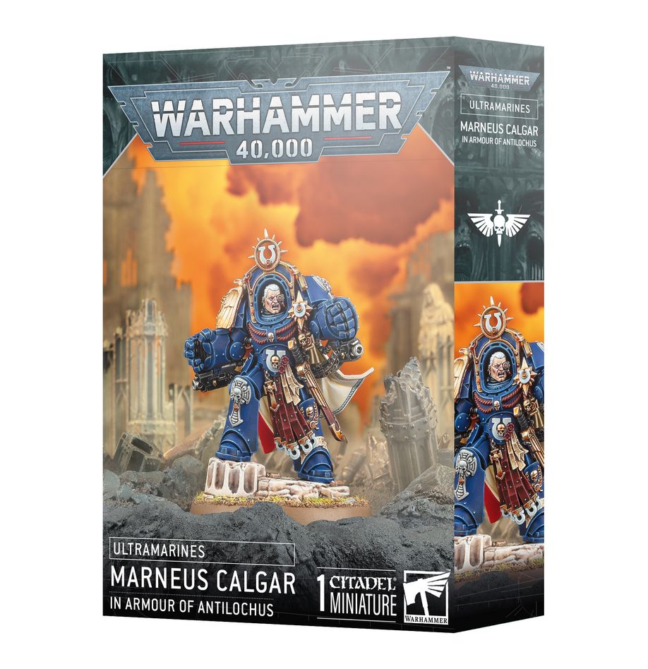 Warhammer 40.000 - Space Marines - Ultramarines: Marneus Calgar in Armour of Antilochus (55-74)