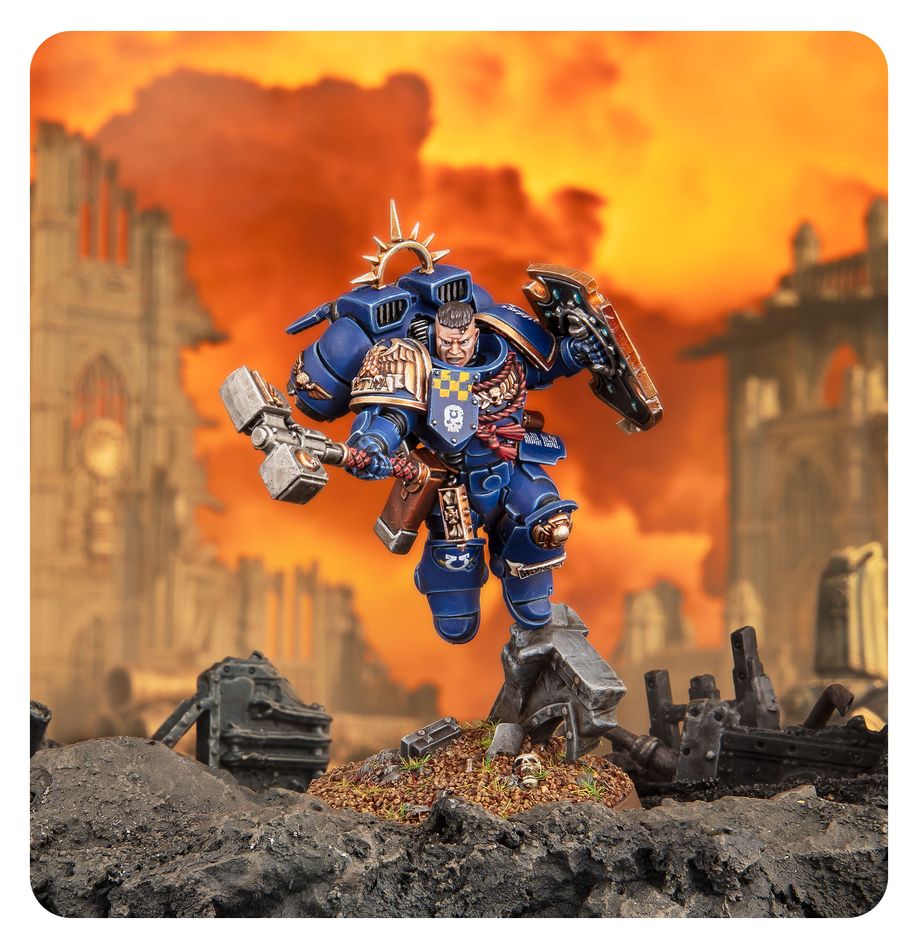 Warhammer 40.000 - Space Marines - Captain with Jump Pack and Relic Shield (48-102)