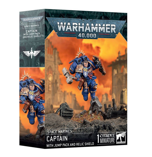Warhammer 40.000 - Space Marines - Captain with Jump Pack and Relic Shield (48-102)
