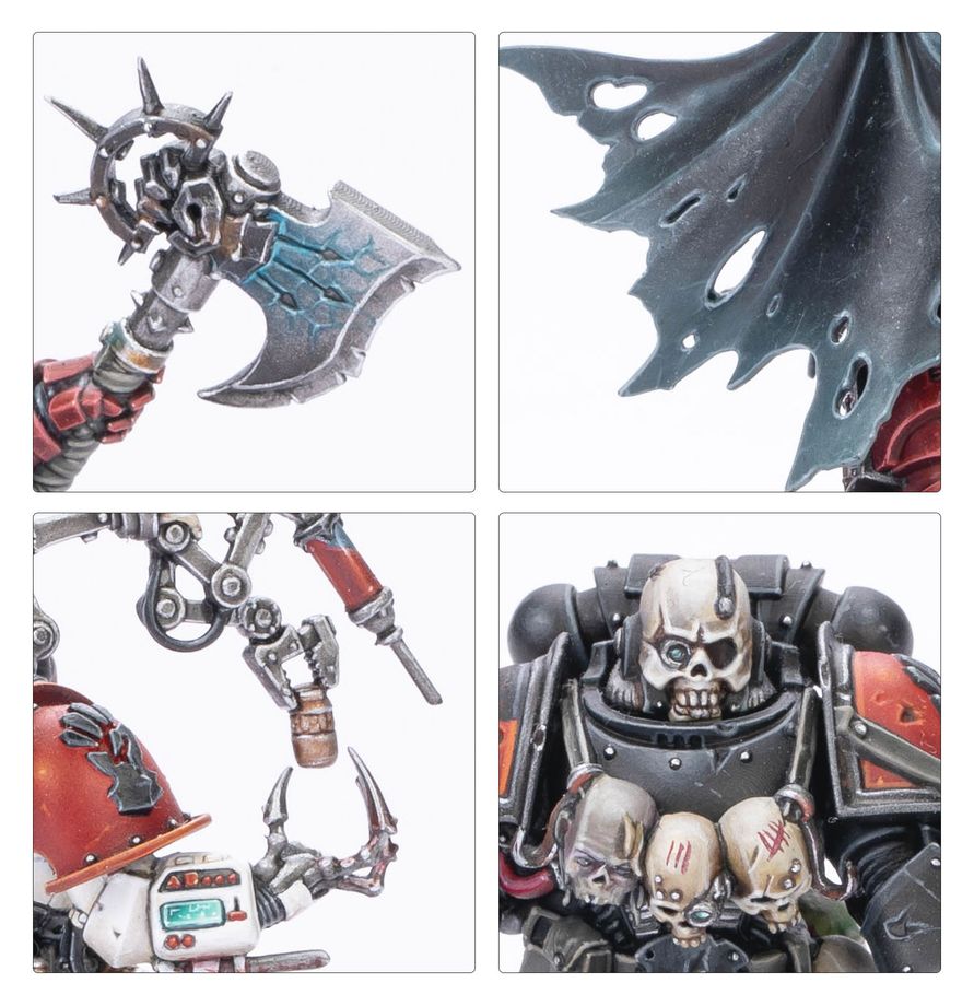 Warhammer 40.000 - Chaos Space Marines - Huron Blackheart and the Masters of the Maelstrom (43-110)