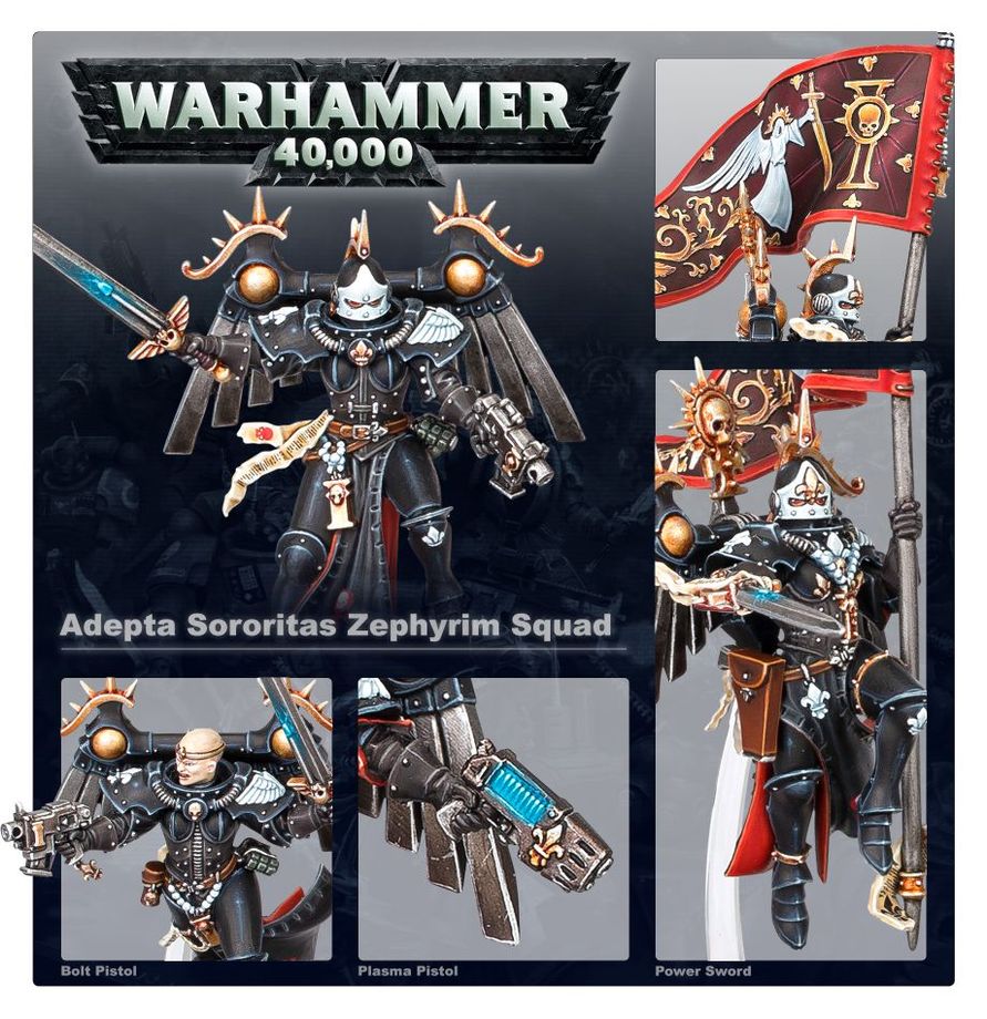 Warhammer 40.000 - Adepta Sororitas - Zephyrim/Seraphim Squad (52-27)