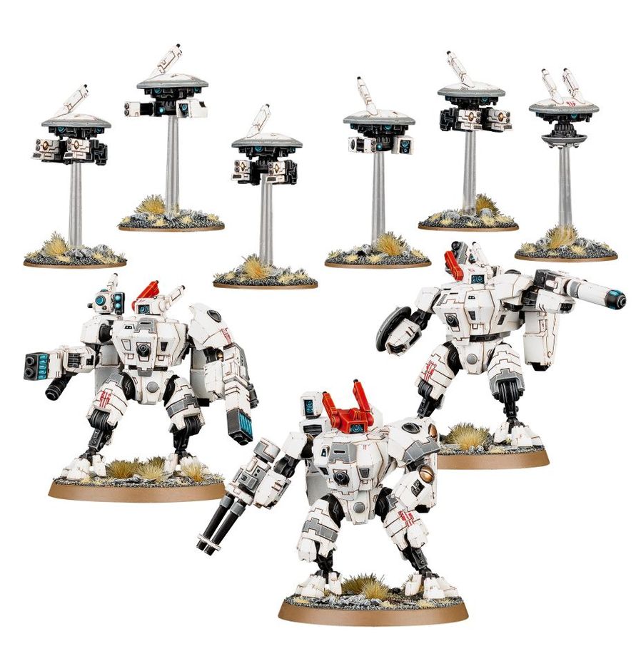 Warhammer: 40.000 - T'au Empire - XV8 Crisis Battlesuit Team (56-07)