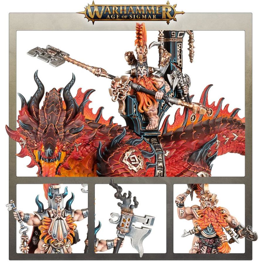 Warhammer Age of Sigmar - Auric Runefather on Magmadroth (84-23)