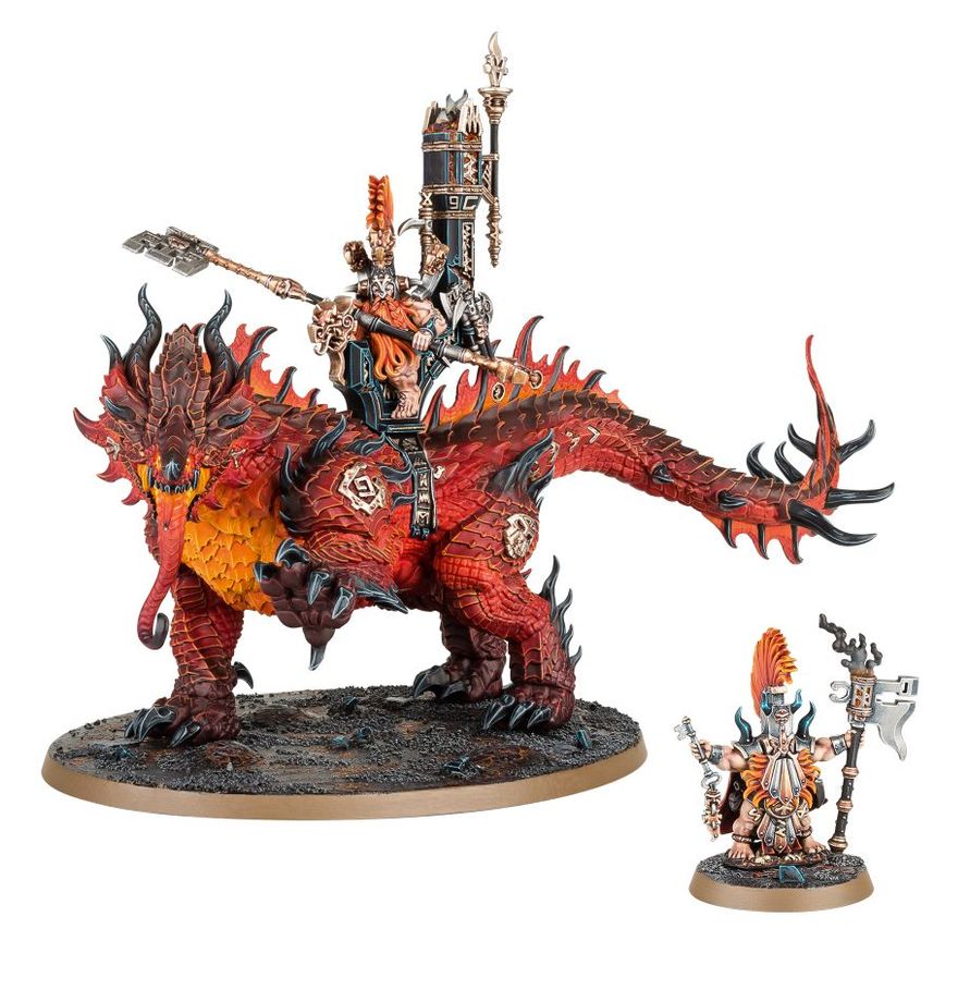 Warhammer Age of Sigmar - Auric Runefather on Magmadroth (84-23)