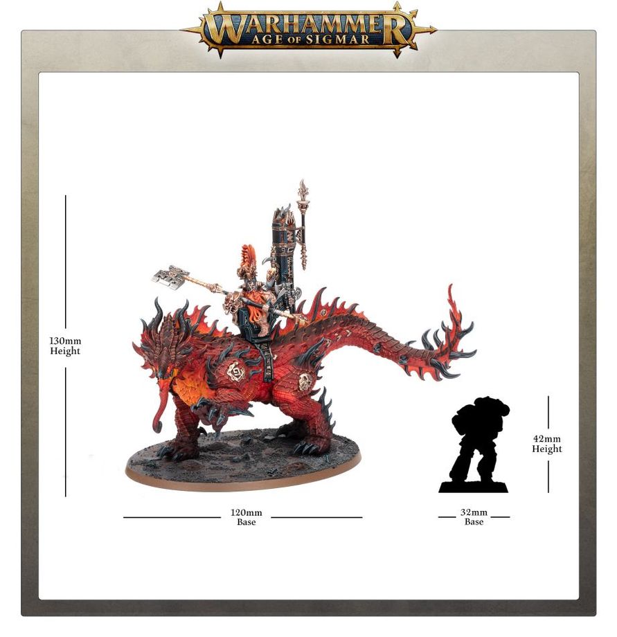 Warhammer Age of Sigmar - Auric Runefather on Magmadroth (84-23)