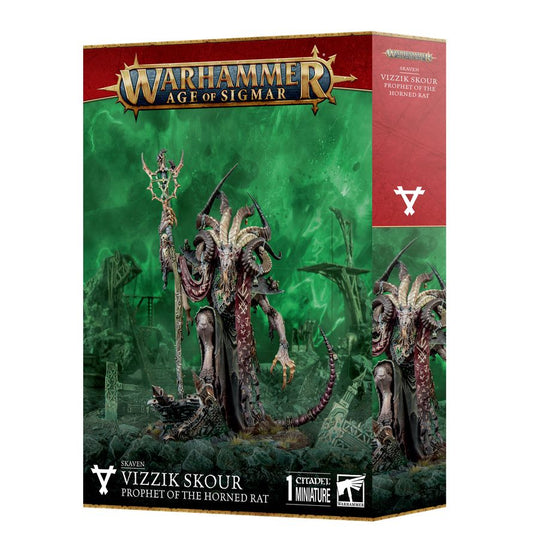 Warhammer - Age of Sigmar - Skaven - Vizzik Skour, Prophet of the Horned Rat (90-20)