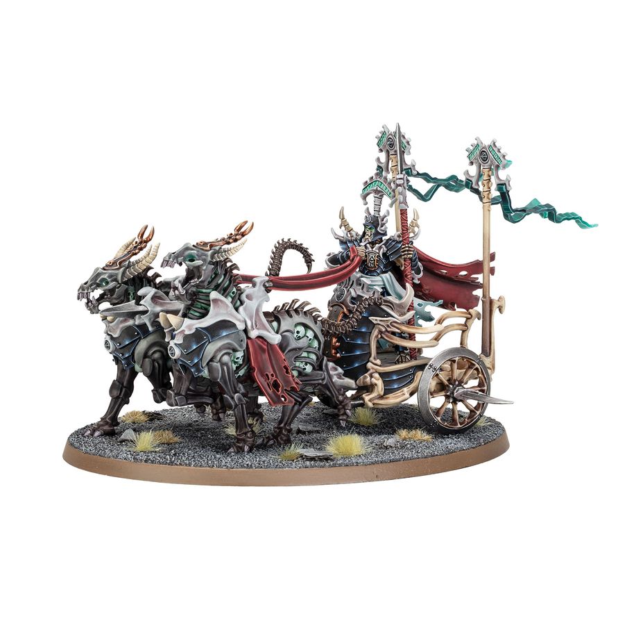 Warhammer Age of Sigmar - Ossiarch Bonereaper - Liege-Kavalos on War Chariot (94-36)