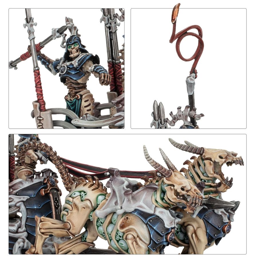 Warhammer Age of Sigmar - Ossiarch Bonereaper - Liege-Kavalos on War Chariot (94-36)