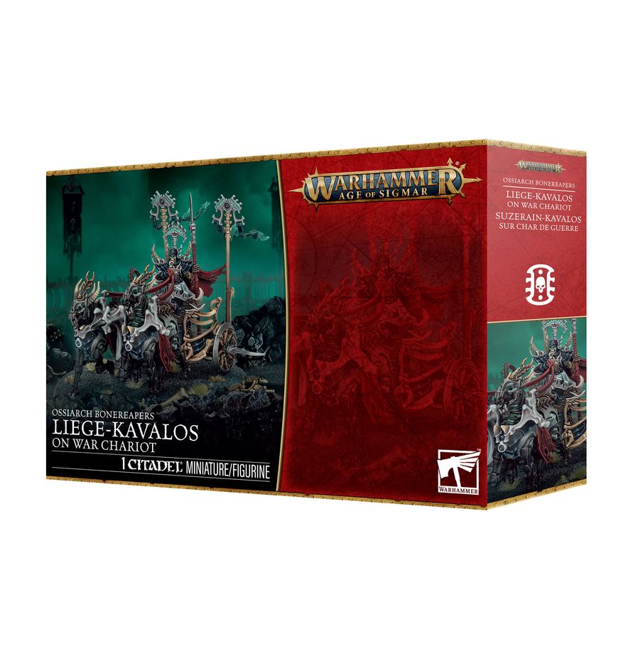 Warhammer Age of Sigmar - Ossiarch Bonereaper - Liege-Kavalos on War Chariot (94-36)