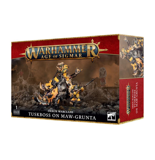 Warhammer Age of Sigmar - Orruk Warclans - Tuskboss on Maw-Grunta (89-81)