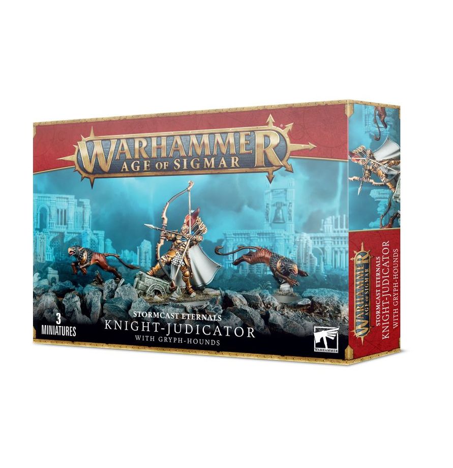 Warhammer Age of Sigmar - Stormcast Eternals - Knight-Judicator with Gryph-Hounds (96-49)