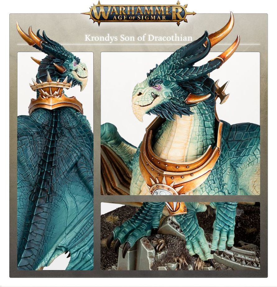 Warhammer Age of Sigmar - Grand Alliance Order - Stormcast Eternals - Krondys, Son of Dracothion (96-50)