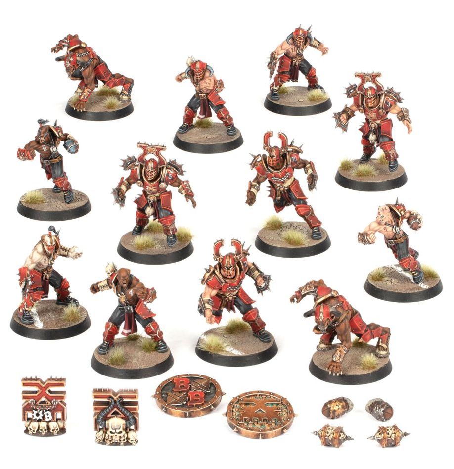 Blood Bowl - Khorne Blood Bowl Team - Skull-tribe Slaughterers (202-19)
