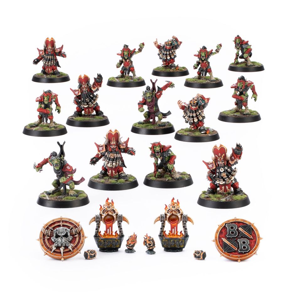 Blood Bowl - Chaos Dwarf Blood Bowl Team: The Zharr-Naggrund Ziggurats (201-11)