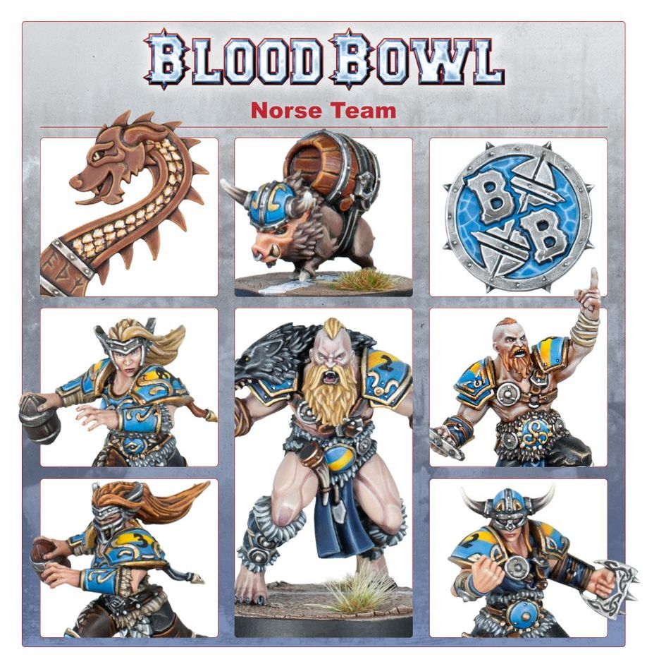 Blood Bowl - Norse Blood Bowl Team: Norsca Rampagers (202-24)