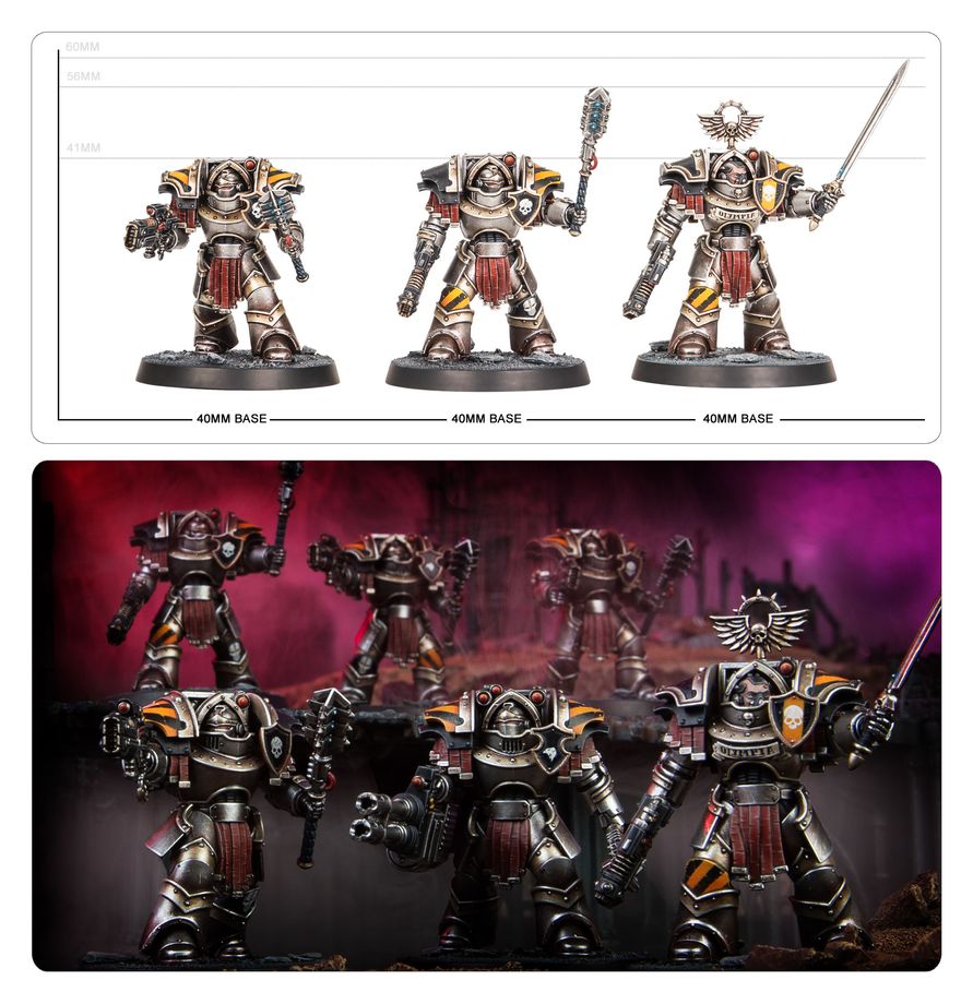 Warhammer: The Horus Heresy - Legiones Astartes - Cataphractii Terminators with Volkite Chargers and Power Mauls (31-144)