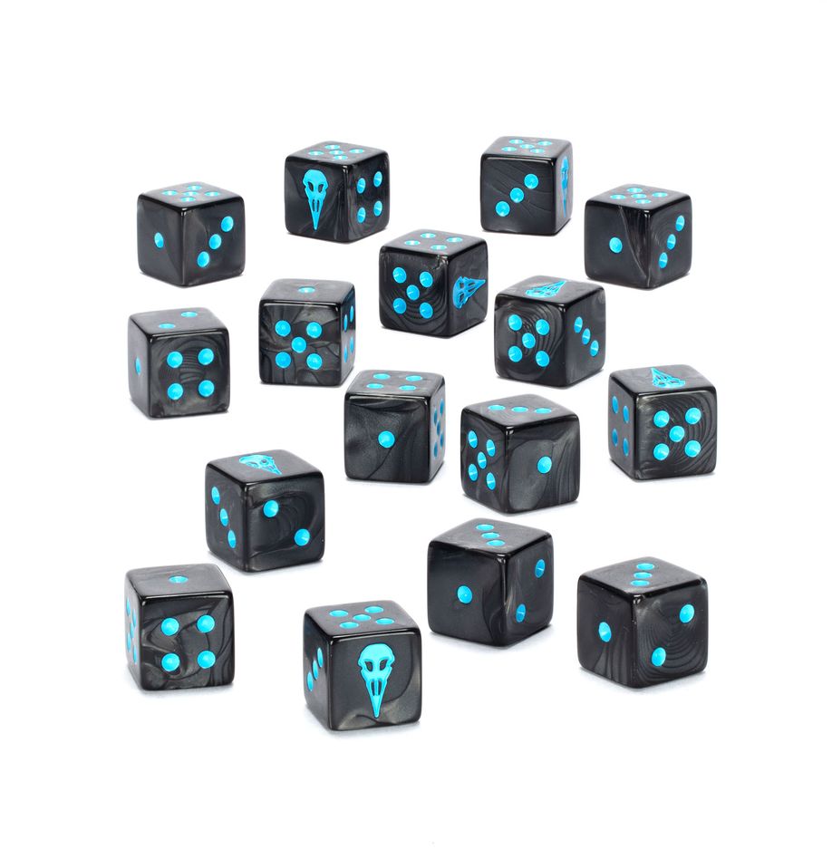 Warhammer 40.000 - Space Marines - Raven Guard Dice (55-62)