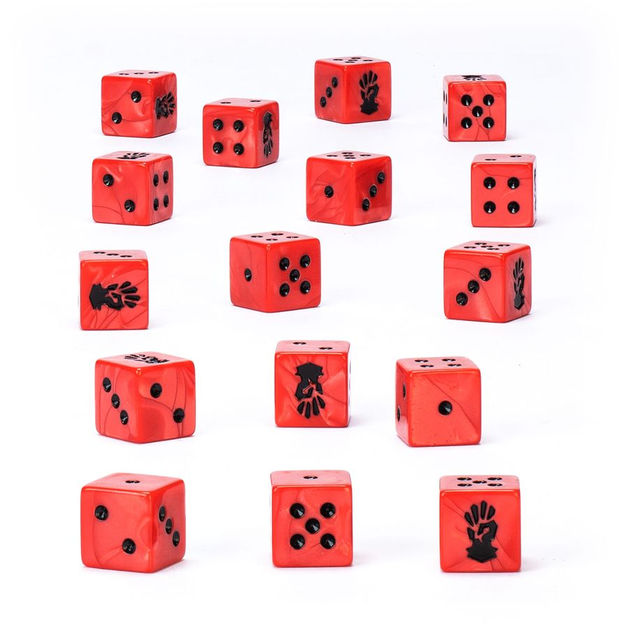 Warhammer 40.000 - Chaos Space Marines - Red Corsairs Dice (43-115)