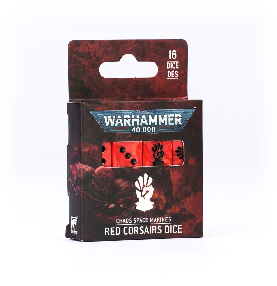 Warhammer 40.000 - Chaos Space Marines - Red Corsairs Dice (43-115)