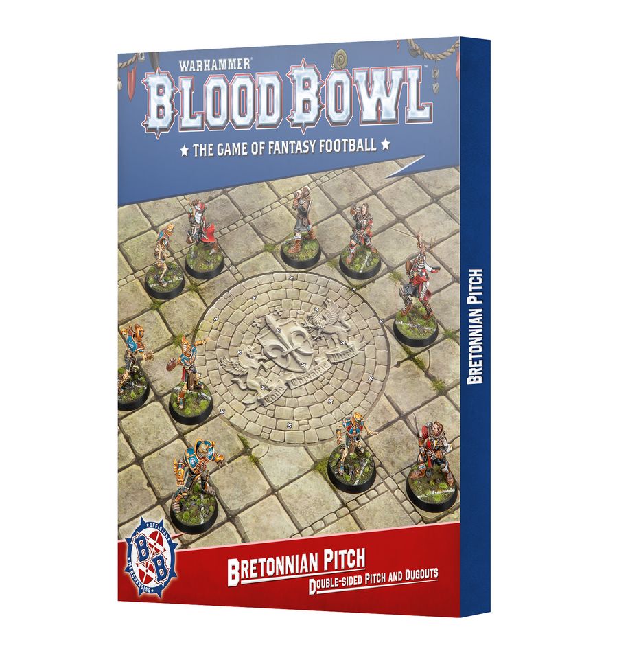 Blood Bowl - Bretonnian Pitch: Double-sided Pitch and Dugouts (202-61)
