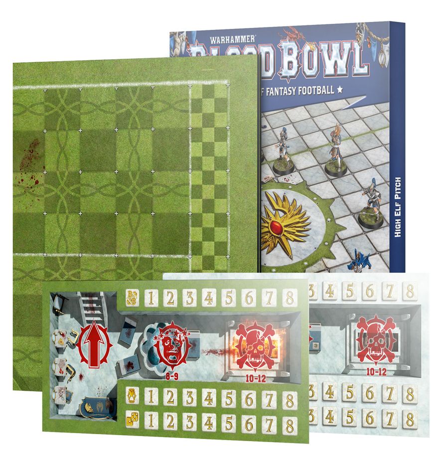 Blood Bowl - Blood Bowl – High Elf Pitch and Dugouts (202-65)
