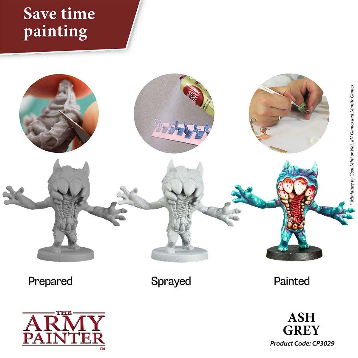 The Army Painter: Colour Primer: Ash Grey spray - CP3029