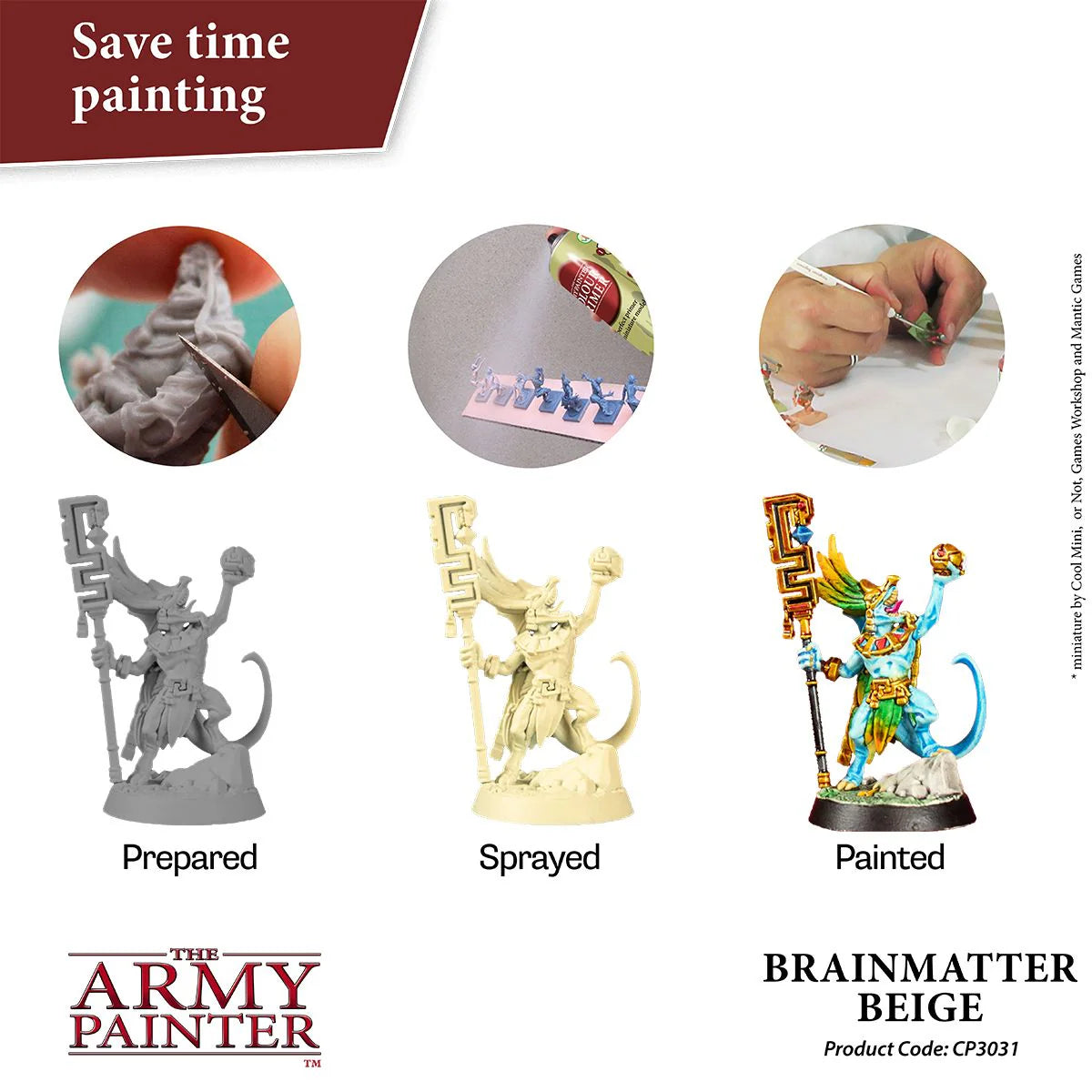 The Army Painter: Colour Primer: Brainmatter Beige spray - CP3031