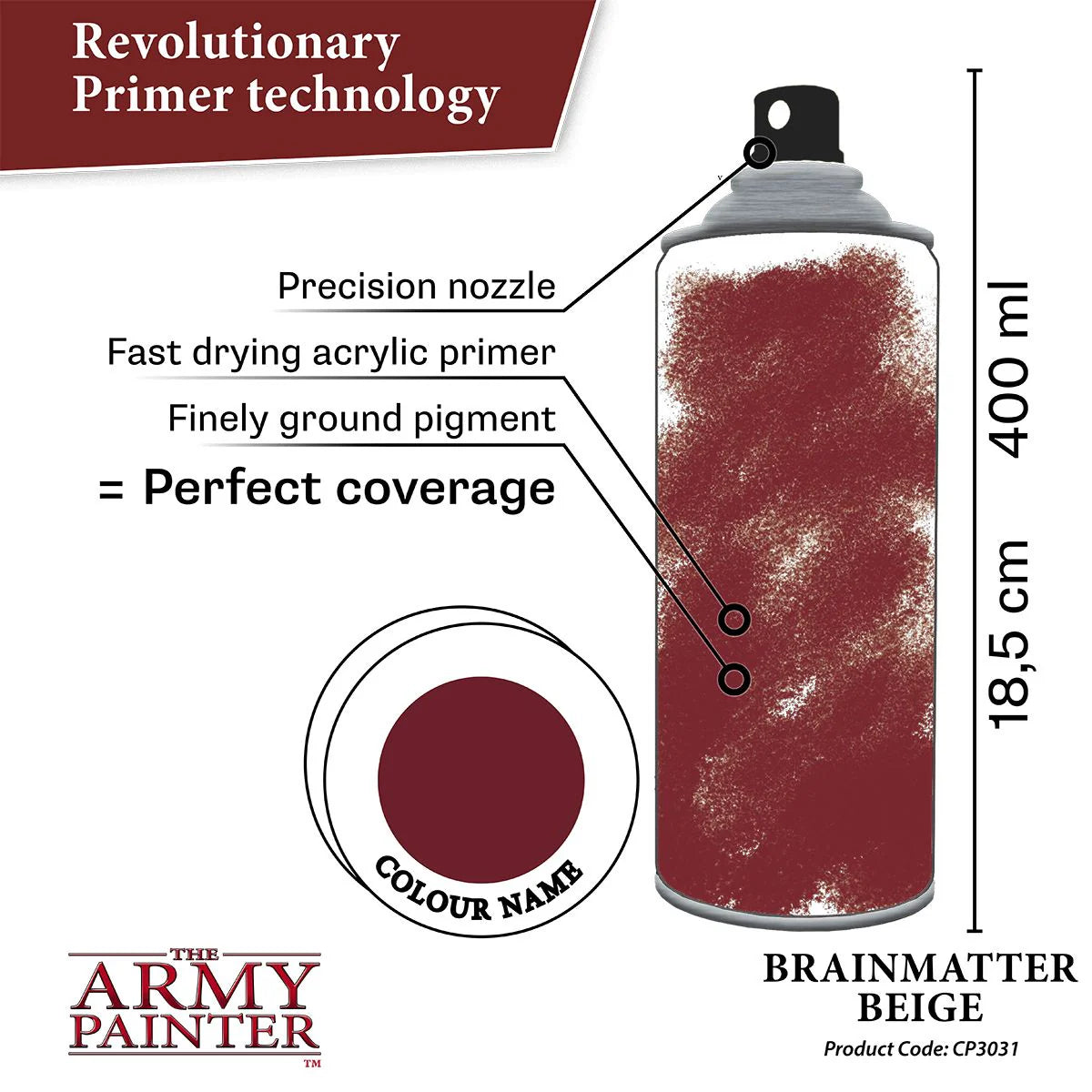 The Army Painter: Colour Primer: Brainmatter Beige spray - CP3031