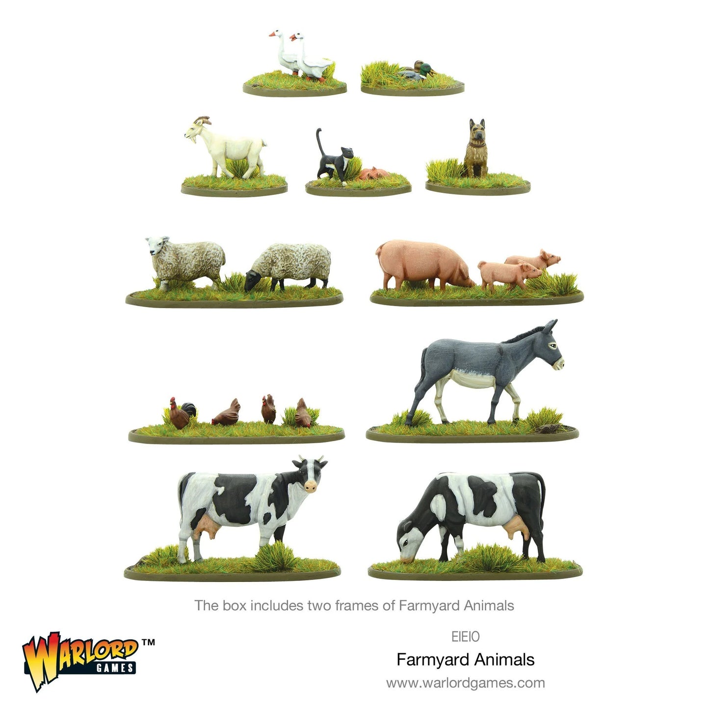 Bolt Action 2 Scenery Farmyard Animals - EN - EIEIO