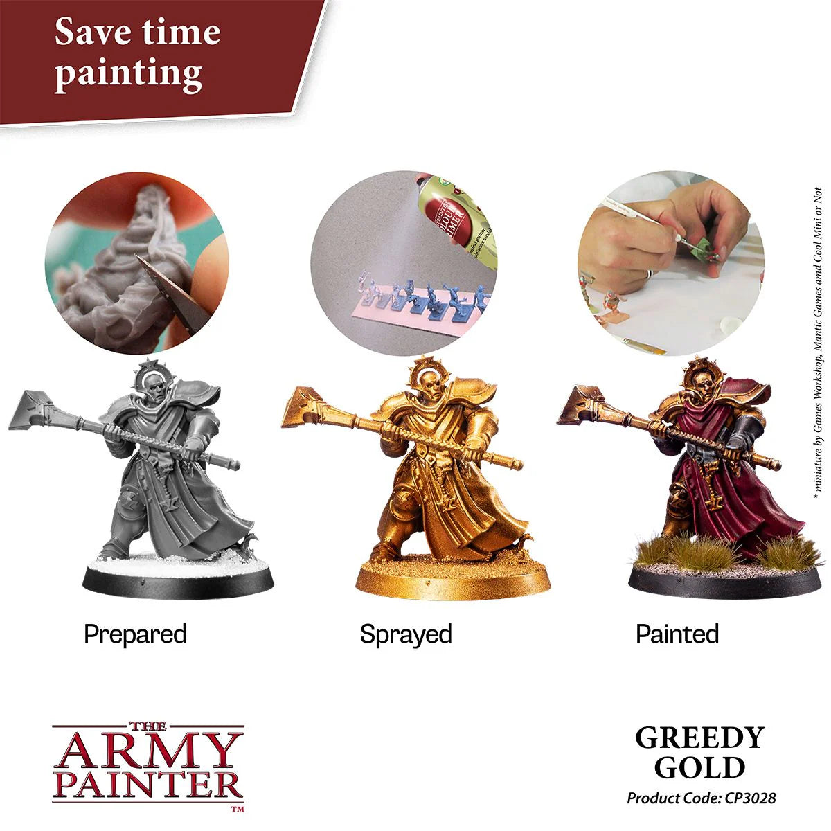 The Army Painter: Colour Primer: Greedy Gold spray - CP3028