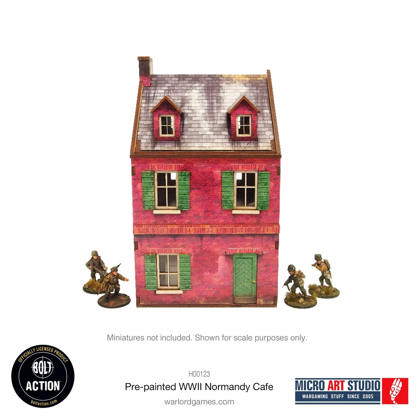 Bolt Action - Pre-painted WW2 Normandy Cafe - H00123