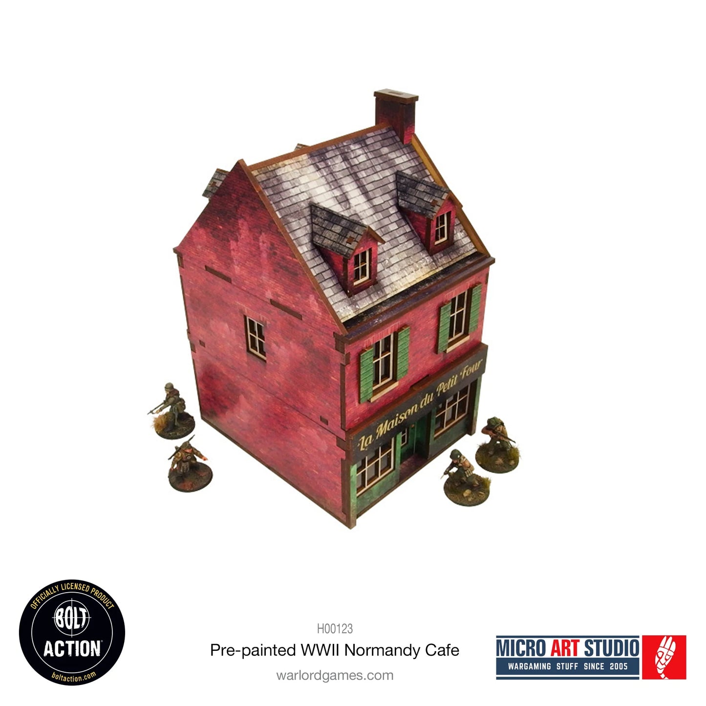 Bolt Action - Pre-painted WW2 Normandy Cafe - H00123