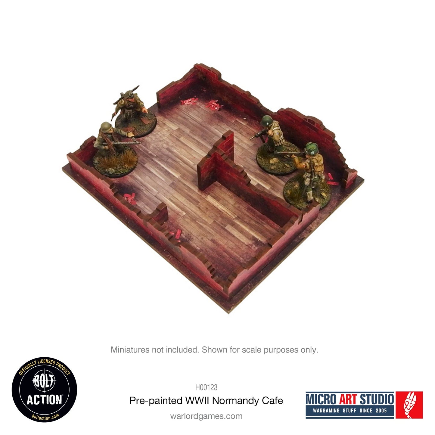 Bolt Action - Pre-painted WW2 Normandy Cafe - H00123