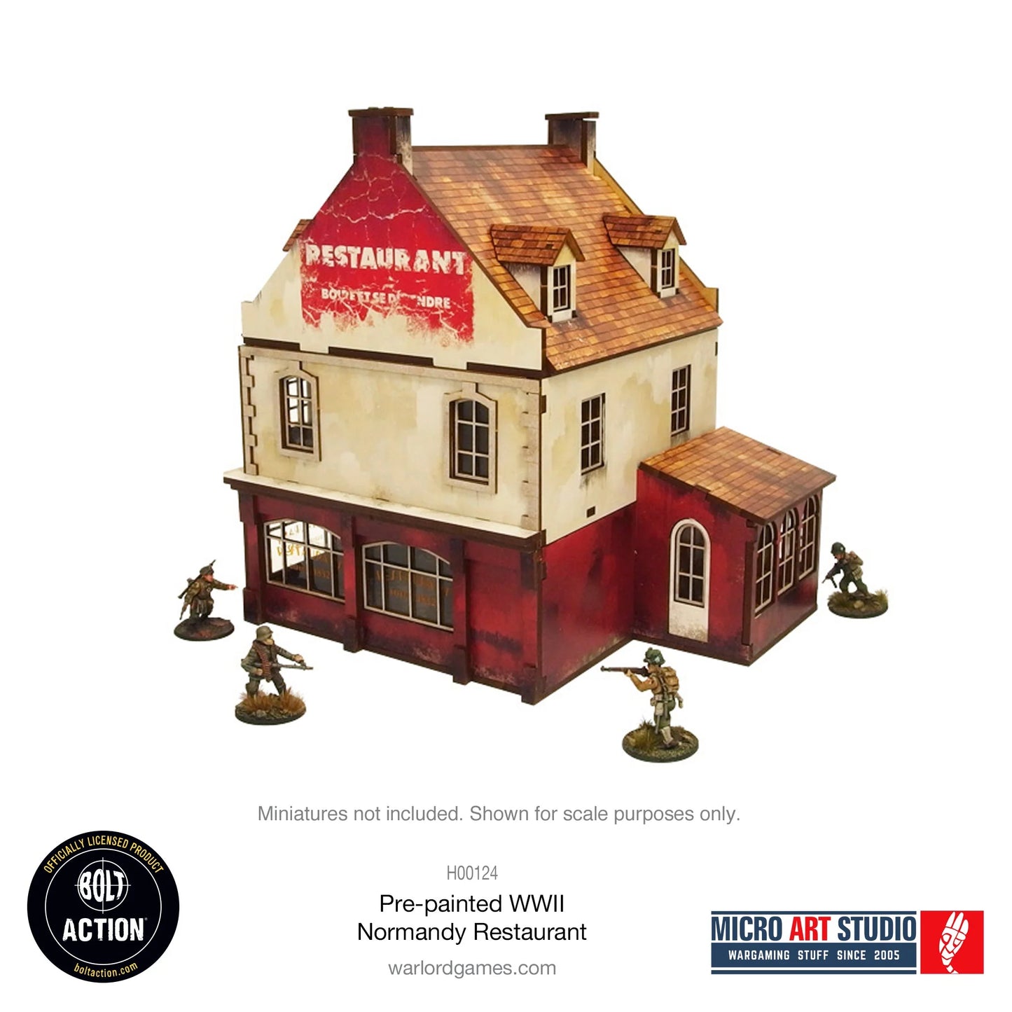 Bolt Action - Pre-painted WW2 Normandy Restaurant - H00124