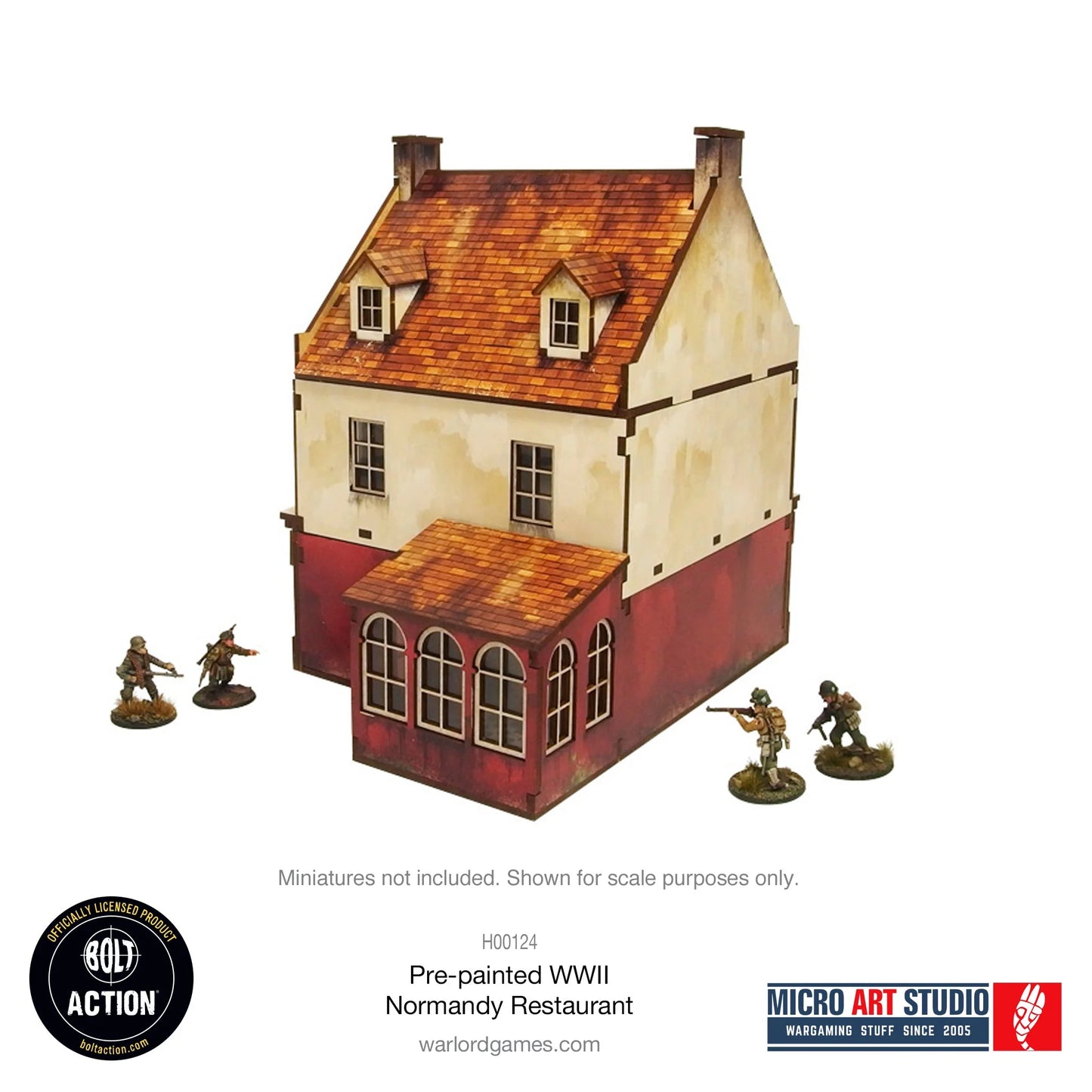 Bolt Action - Pre-painted WW2 Normandy Restaurant - H00124