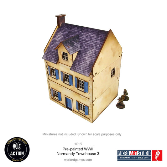 Bolt Action - Pre-painted WW2 Normandy Townhouse 3 - H00127