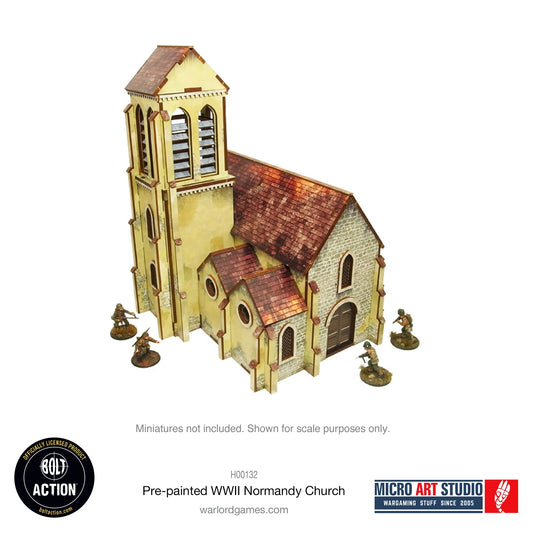Bolt Action - Pre-painted WW2 Normandy Church - H00132