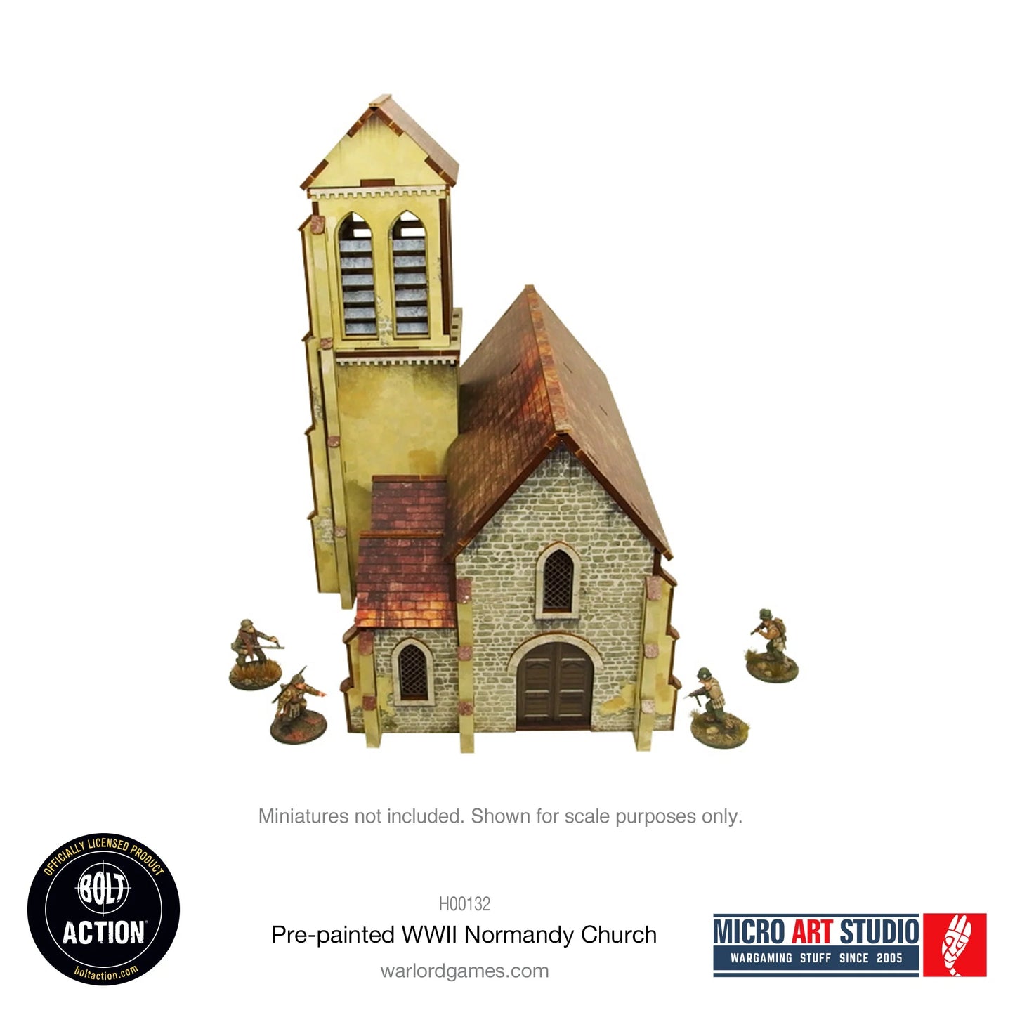 Bolt Action - Pre-painted WW2 Normandy Church - H00132