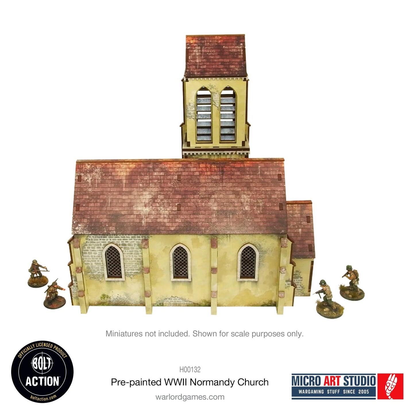 Bolt Action - Pre-painted WW2 Normandy Church - H00132