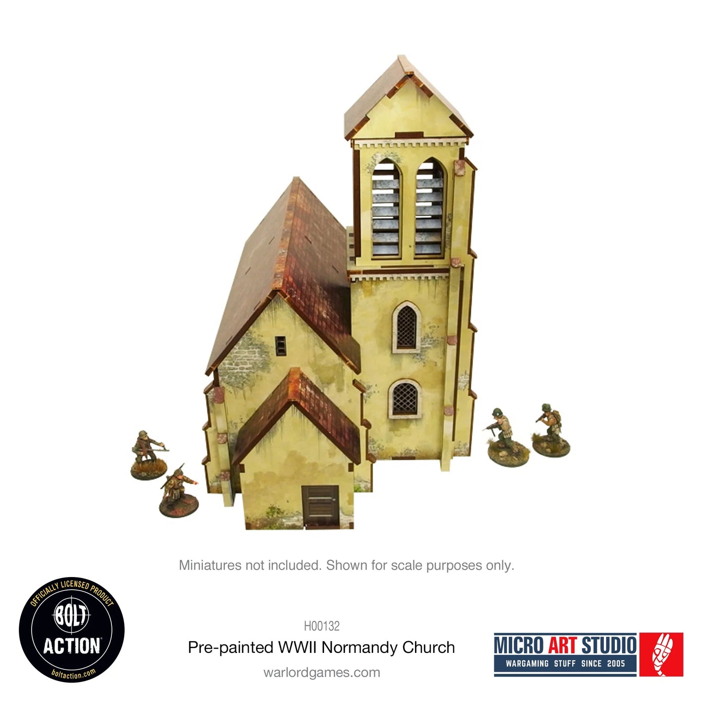 Bolt Action - Pre-painted WW2 Normandy Church - H00132