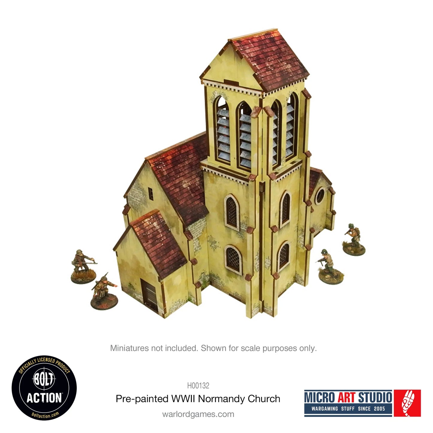 Bolt Action - Pre-painted WW2 Normandy Church - H00132