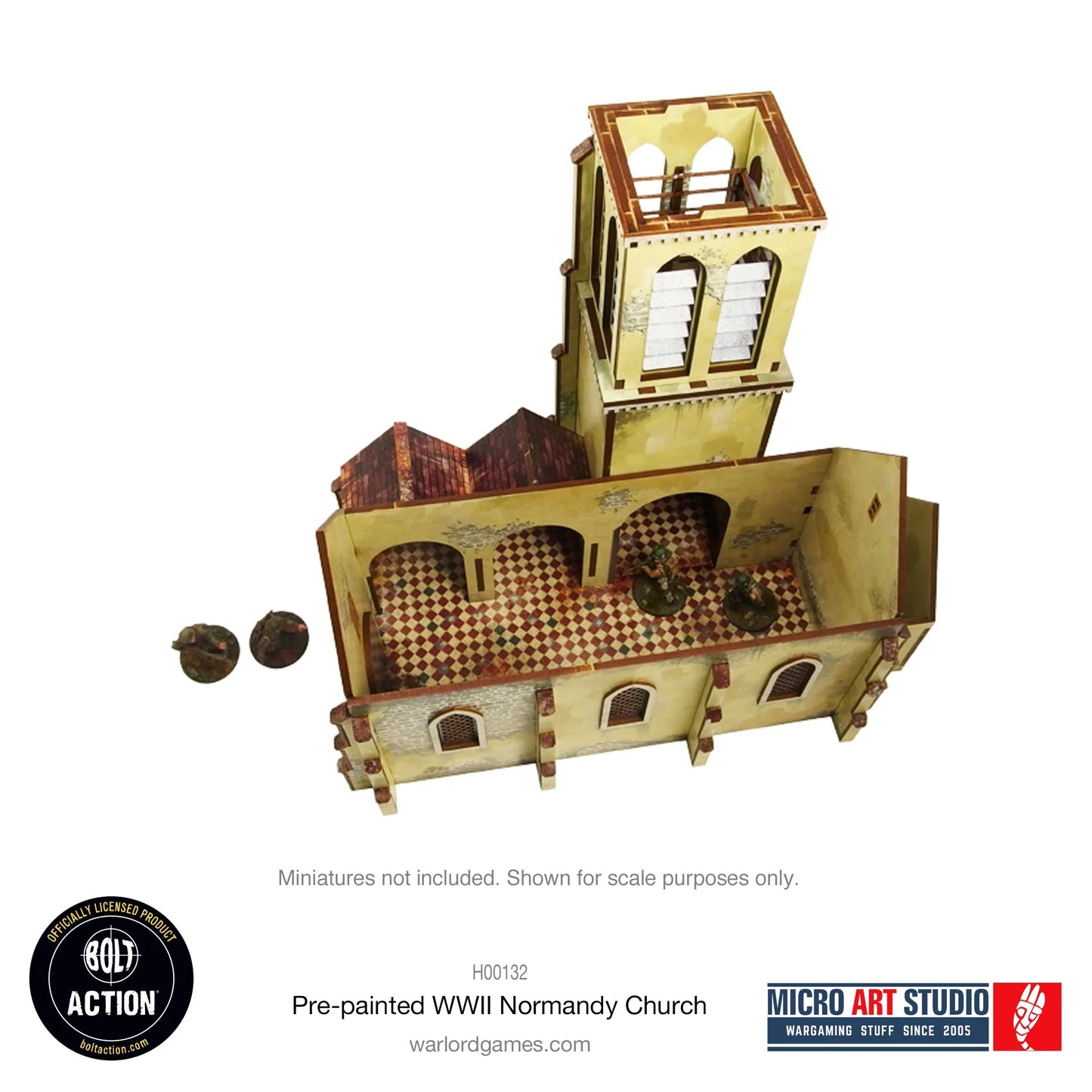 Bolt Action - Pre-painted WW2 Normandy Church - H00132