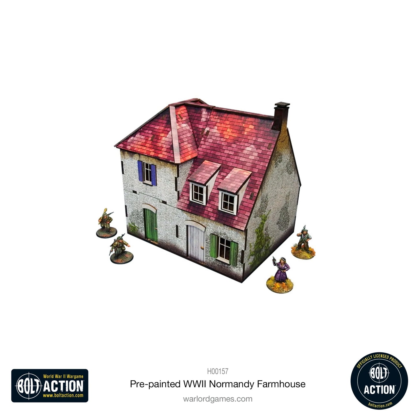 Bolt Action: Pre-Painted WWII Normandy Farmhouse - EN