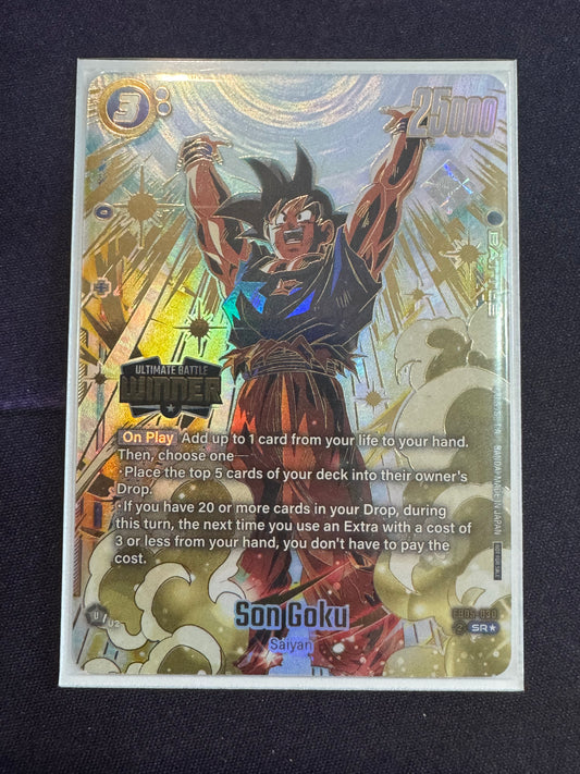 Dragon Ball Fusion World Son Goku FB05-030 Ultimate Battle Winner Card