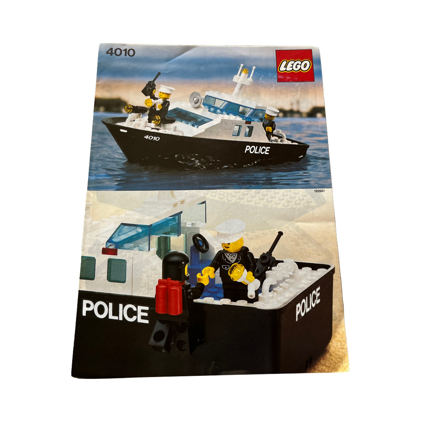 LEGO® 4010 Police Rescue Boat - gebraucht 100% komplett