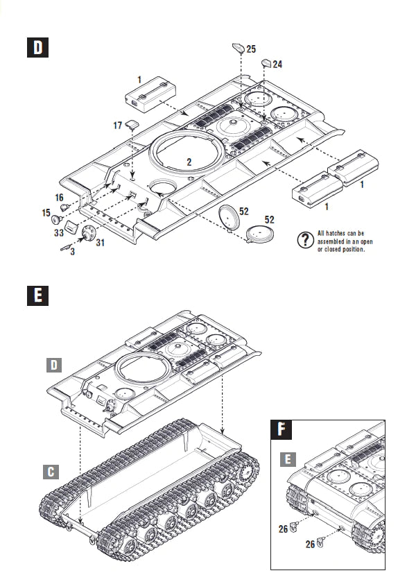 Bolt Action 2 KV1/2 Heavy Tank - 402014001