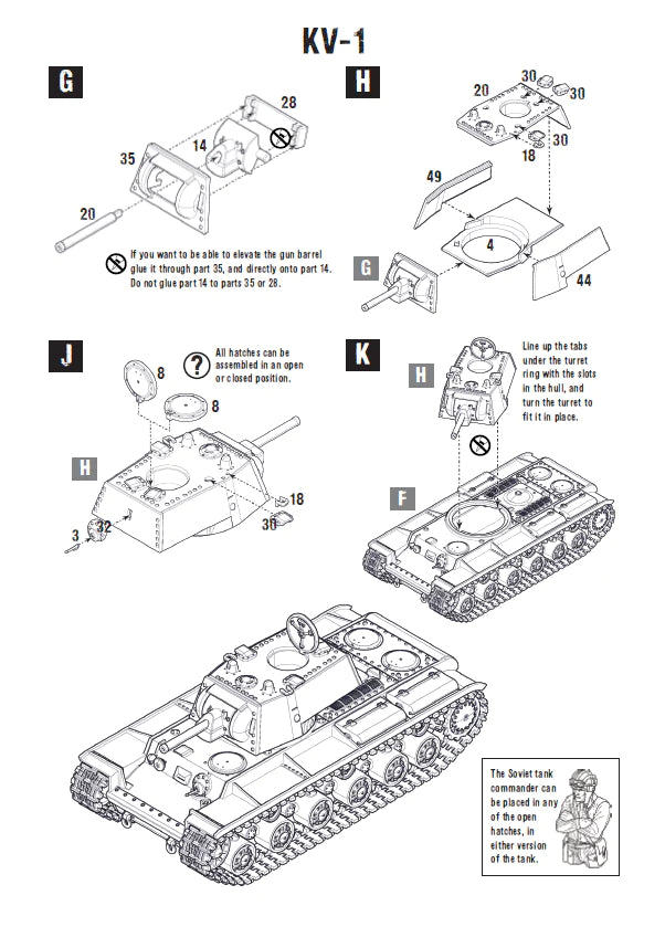 Bolt Action 2 KV1/2 Heavy Tank - 402014001